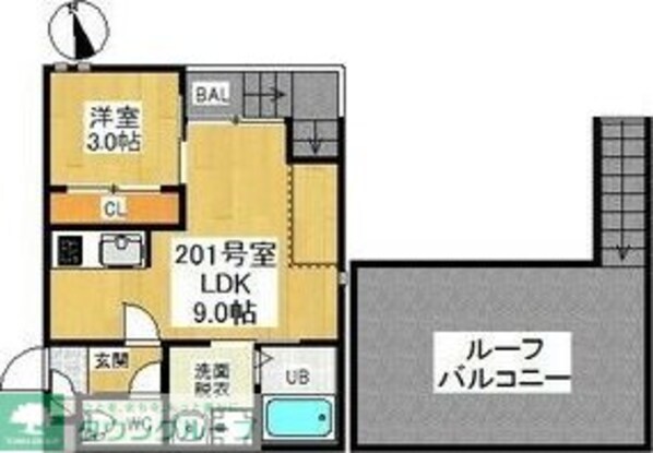 Grandtic Residence堀田の物件間取画像